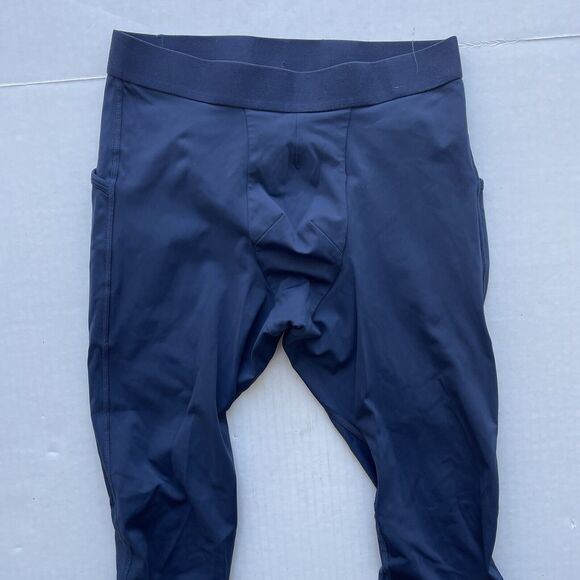Lululemon Mens Surge Light Tight Side Pocket Reflective Lightweight Tight M Navy - Picture 3 of 10